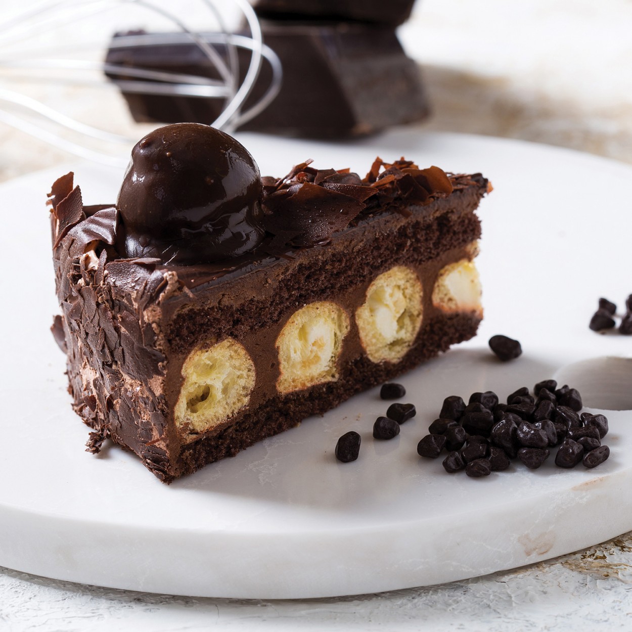 Profiterollü Pasta